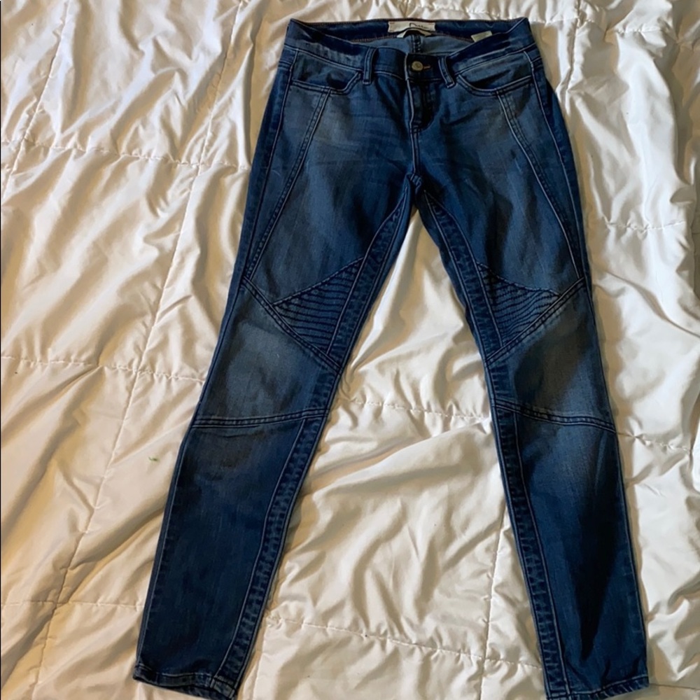 Skinny denim jeans cute pattern
